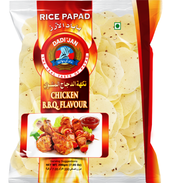 Rice Papad Chicken BBQ (200gm)